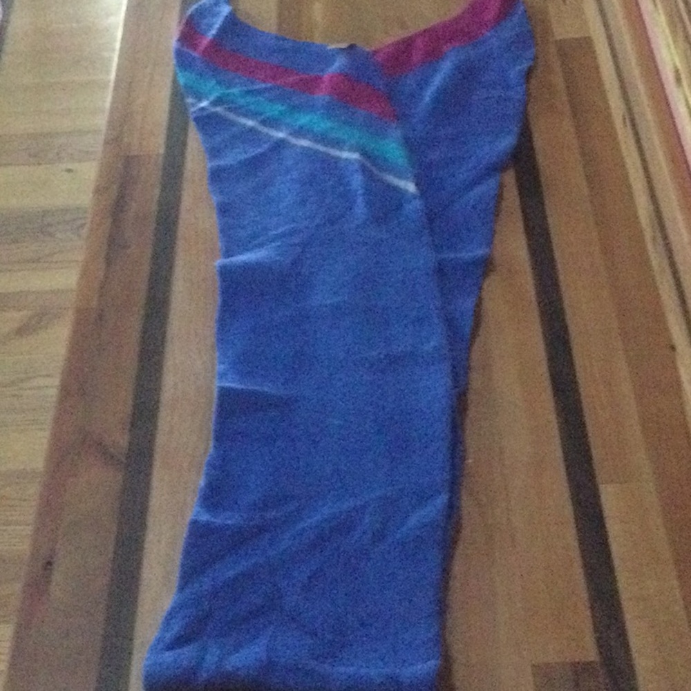 Aris Blue & Burgundy Scarf. 40% Angora 50% Lambswool 10% Nylon. So Lovely!